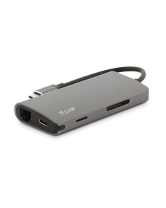 LMP USB-C mini dock HDMI/Ethernet/SD/3xUSB/USB-C - Space Grey